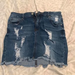Denim Mini Skirt